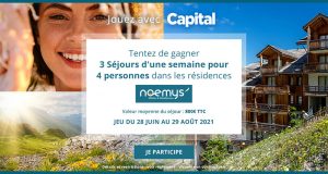 3 séjours d'une semaine pour 4 dans une résidence Noemys