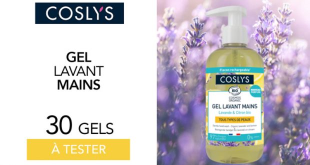 30 Gels Lavant pour les mains Coslys à tester