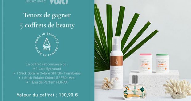 5 coffrets de 4 produits de soins EQ offerts