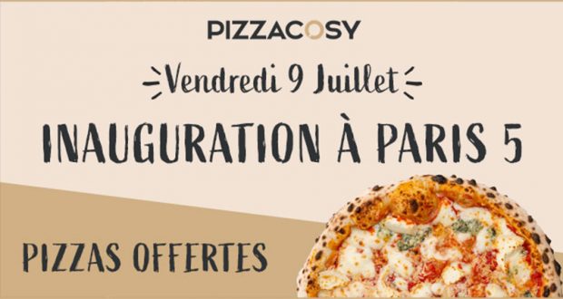 Pizza gratuite pour l'inauguration - Pizza Cosy