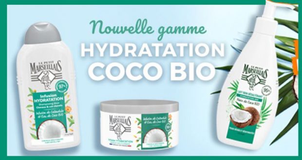 Testez la gamme Hydratation Coco Bio Le Petit Marseillais