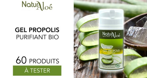 60 gels propolis purifiant bio de NaturAloé à tester