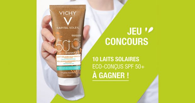 10 Lait Solaire éco-conçu SPF50+ de Vichy offerts