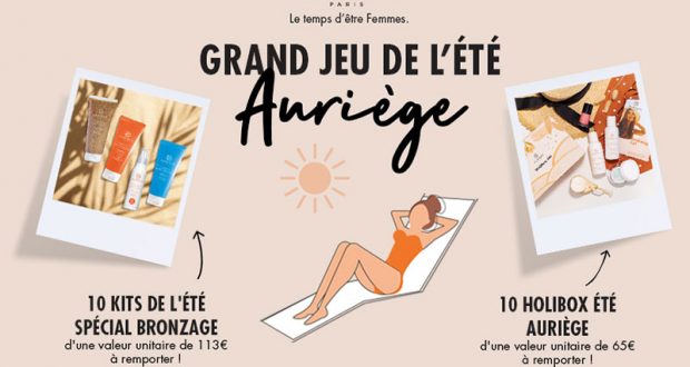 20 lots de produits de soins Auriège offerts