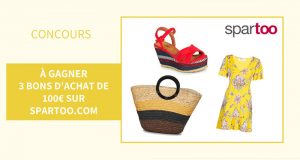 3 bons d'achat Spartoo de 100 euros offerts