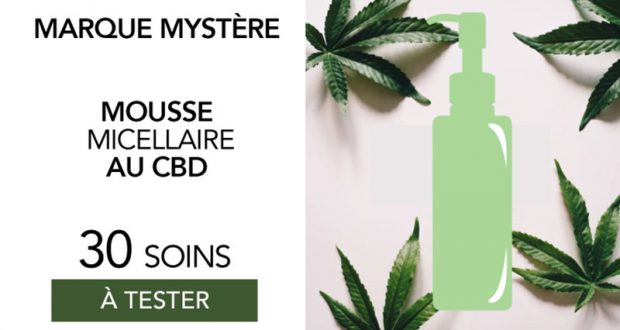 30 Mousse Micellaire au CBD à tester