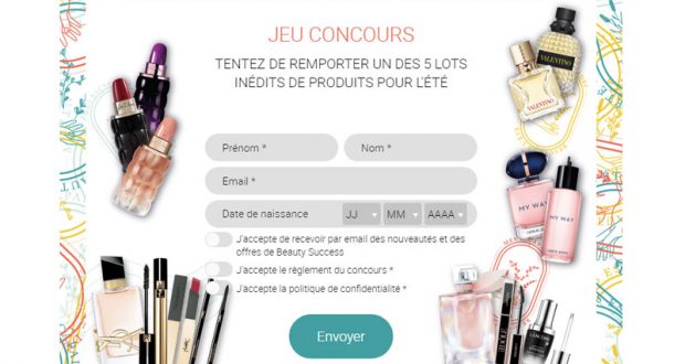 5 lots de produits de beauté offerts