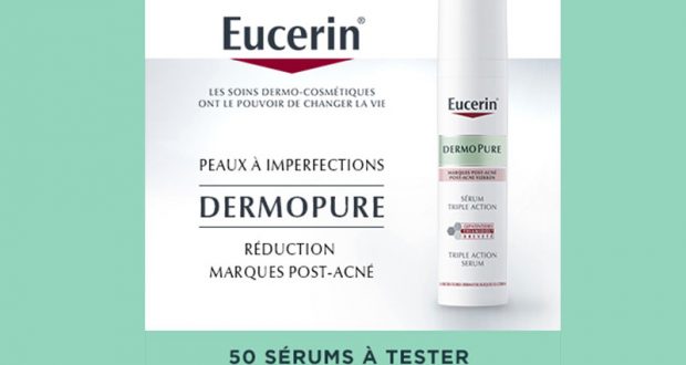 50 Sérum Triple Action DermoPure de Eucerin à tester