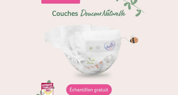 Échantillons gratuits de Couches Douceur Naturelle Lotus Baby