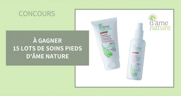 15 lots de 2 produits de soins d'Âme Nature offerts