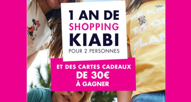 20 cartes cadeau Kiabi offertes