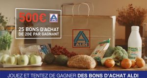 25 bons d'achat ALDI de 20 euros offerts