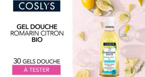 30 gel douche romarin citron Coslys à tester