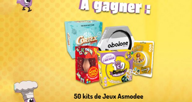 50 lots de 5 jeux de société offerts