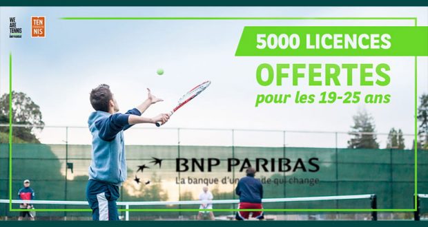5000 licences de tennis offertes
