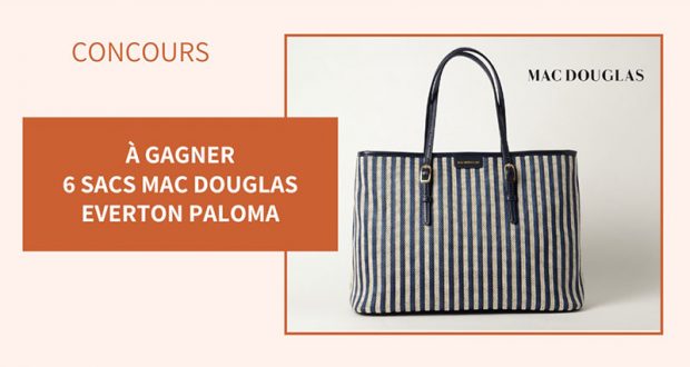 6 sacs à main Mac Douglas Everton Paloma offerts