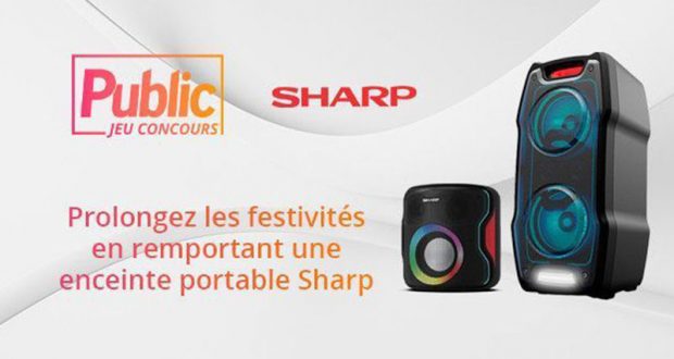 8 enceintes festives Sharp offertes