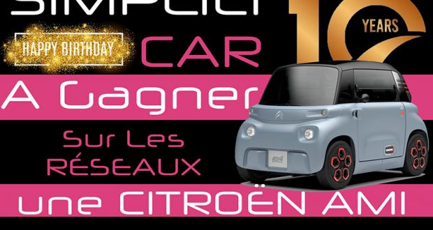 Gagnez une voiture Citroën Ami électrique (Valeur 6990 euros)