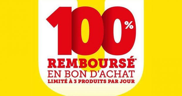 Sélection de produits 100% remboursés dans les magasins Hyper U