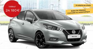 Une Voiture Nissan Micra 2021 offerte