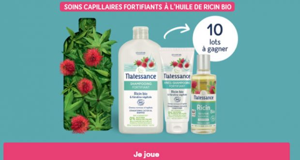 10 box de soins capillaires NATESSANCE offertes