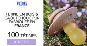 100 gamme de tétine en bois et caoutchouc naturel à tester