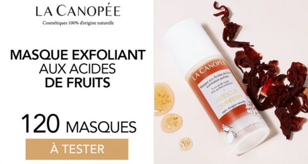 120 Masque exfoliant aux acides de fruits à tester