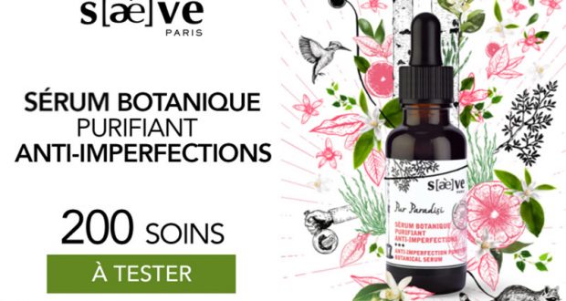 200 Sérum Botanique Purifiant Anti-Imperfections de Saeve à tester