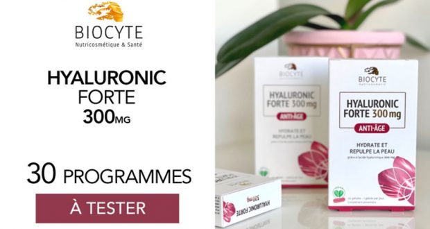 30 Hyaluronic Forte 300mg de Biocyte à tester