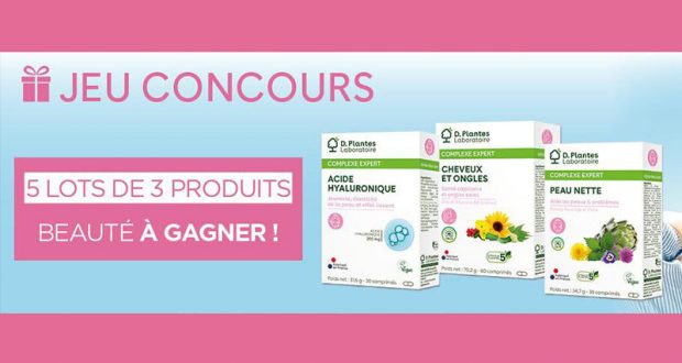 5 coffrets de 3 produits de beauté D.Plantes offerts