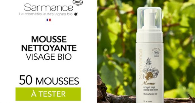 50 mousse nettoyante visage Sarmance à tester