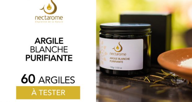 60 Argile blanche purifiante Nectarome à tester