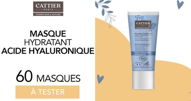 60 Masques Hydratant de Cattier à tester