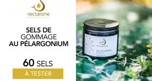 60 Sels de gommage Pélargonium Nectarome à tester