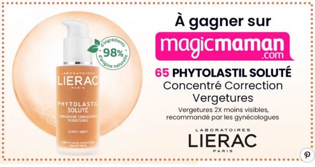 65 produits de soins Phytolastil Soluté de Lierac offerts