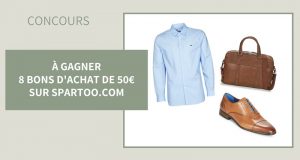 8 bons d'achat Spartoo de 50 euros offerts