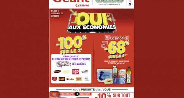 Catalogue Casino du 13 septembre au 26 septembre 2021