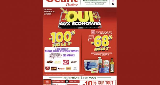 Catalogue Casino du 13 septembre au 26 septembre 2021