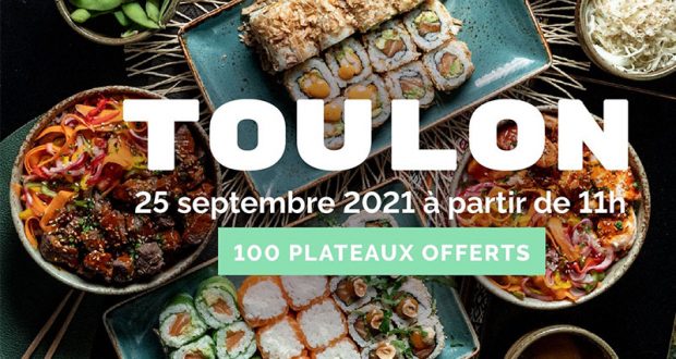 Plateau de Sushi offerts aux 100 premiers clients