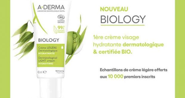 10 000 échantillons gratuits de la Crème Légère A-Derma Biology