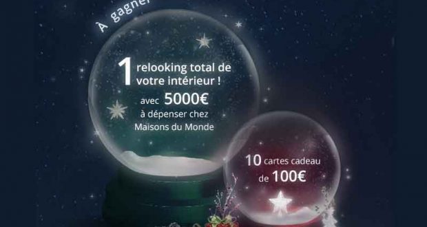 10 cartes cadeau Maison du Monde de 100 euros offertes