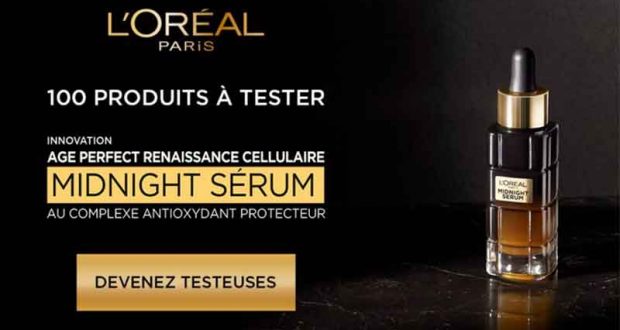 100 Midnight Sérum Age Perfect de L'Oréal Paris à tester