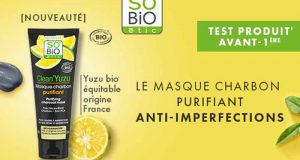 100 masques purifiants Clean’Yuzu SO’BiO étic à tester
