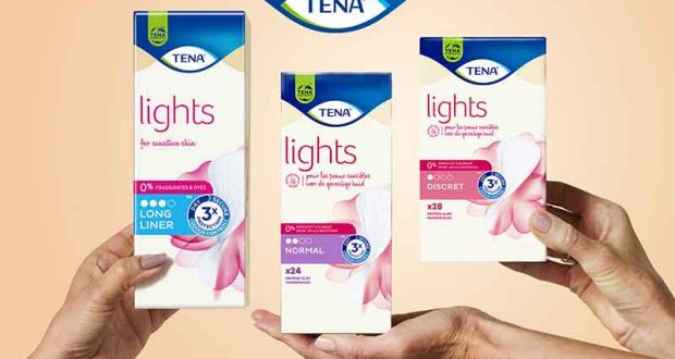 1500 gammes de protège-slips TENA Lights à tester