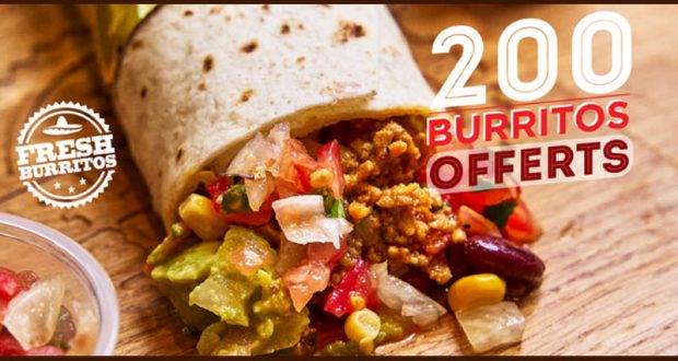 200 burritos offerts gratuitement