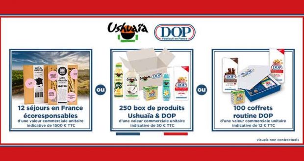 250 box de produits Ushuaïa & DOP offertes