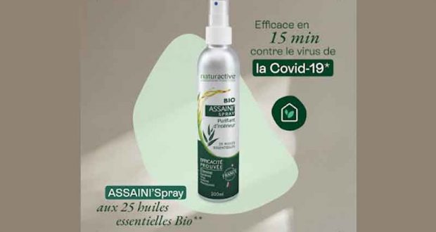30 Purifiant d’intérieur ASSAINI’Spray de Naturactive à tester