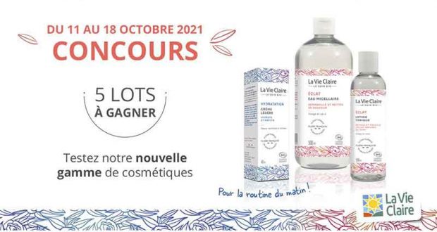 5 lots de 3 produits de beauté Gamme visage offerts