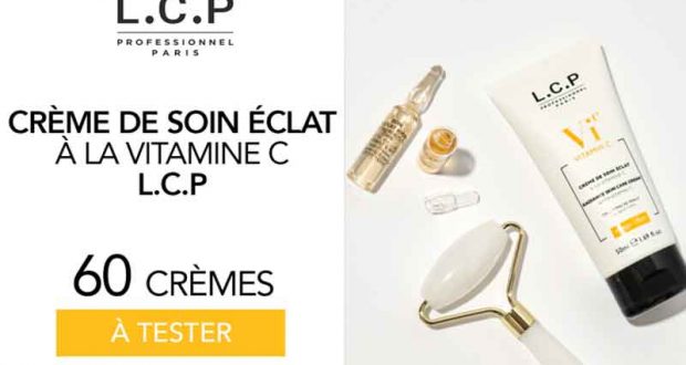 60 Crème de soin éclat à la vitamine C - L.C.P Paris à tester