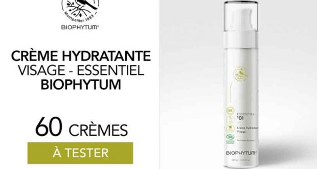 60 crème hydratante visage de Biophytum à tester